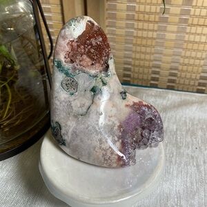 Pink Amethyst Heart Base